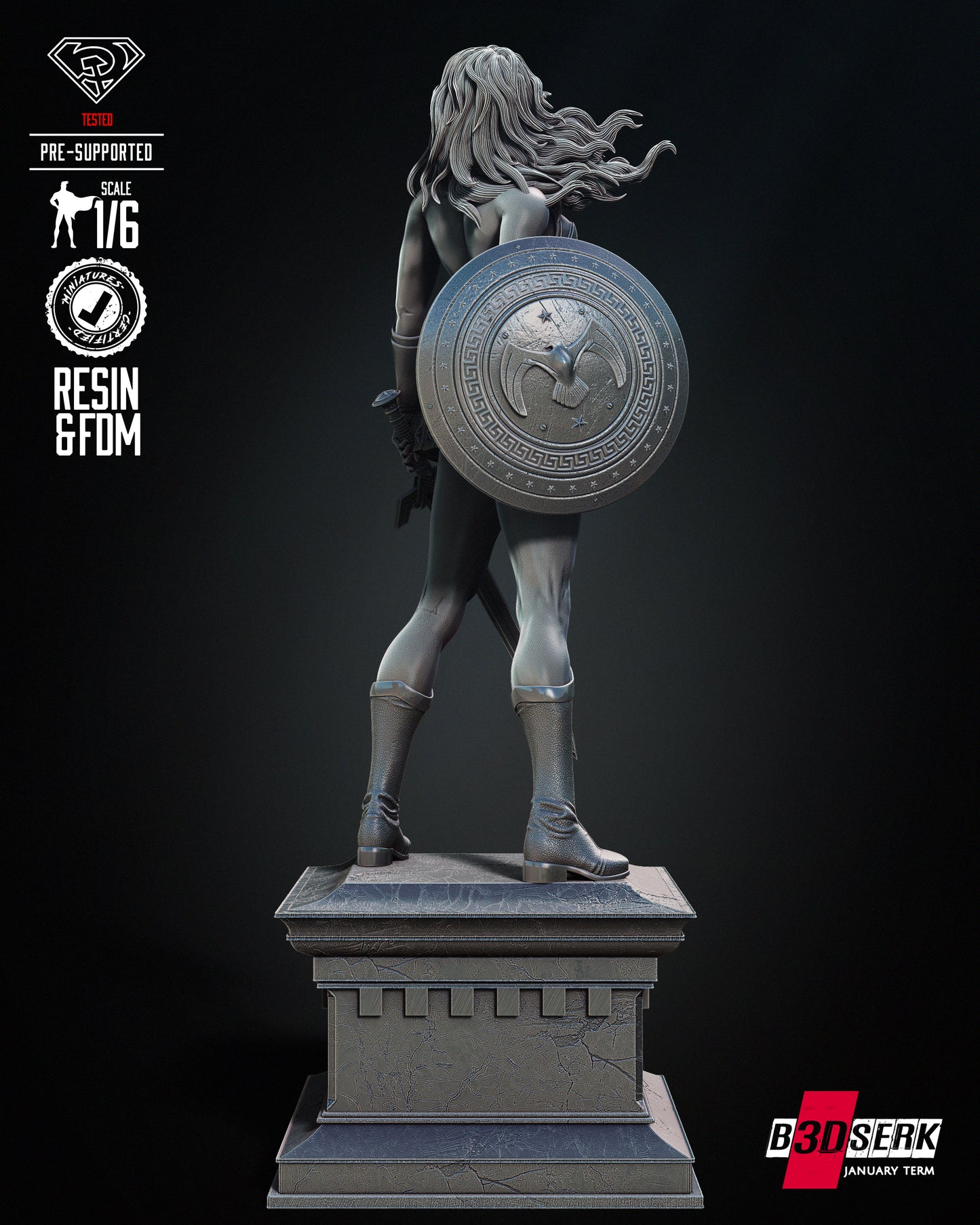 Red Son Wonder Woman Statue