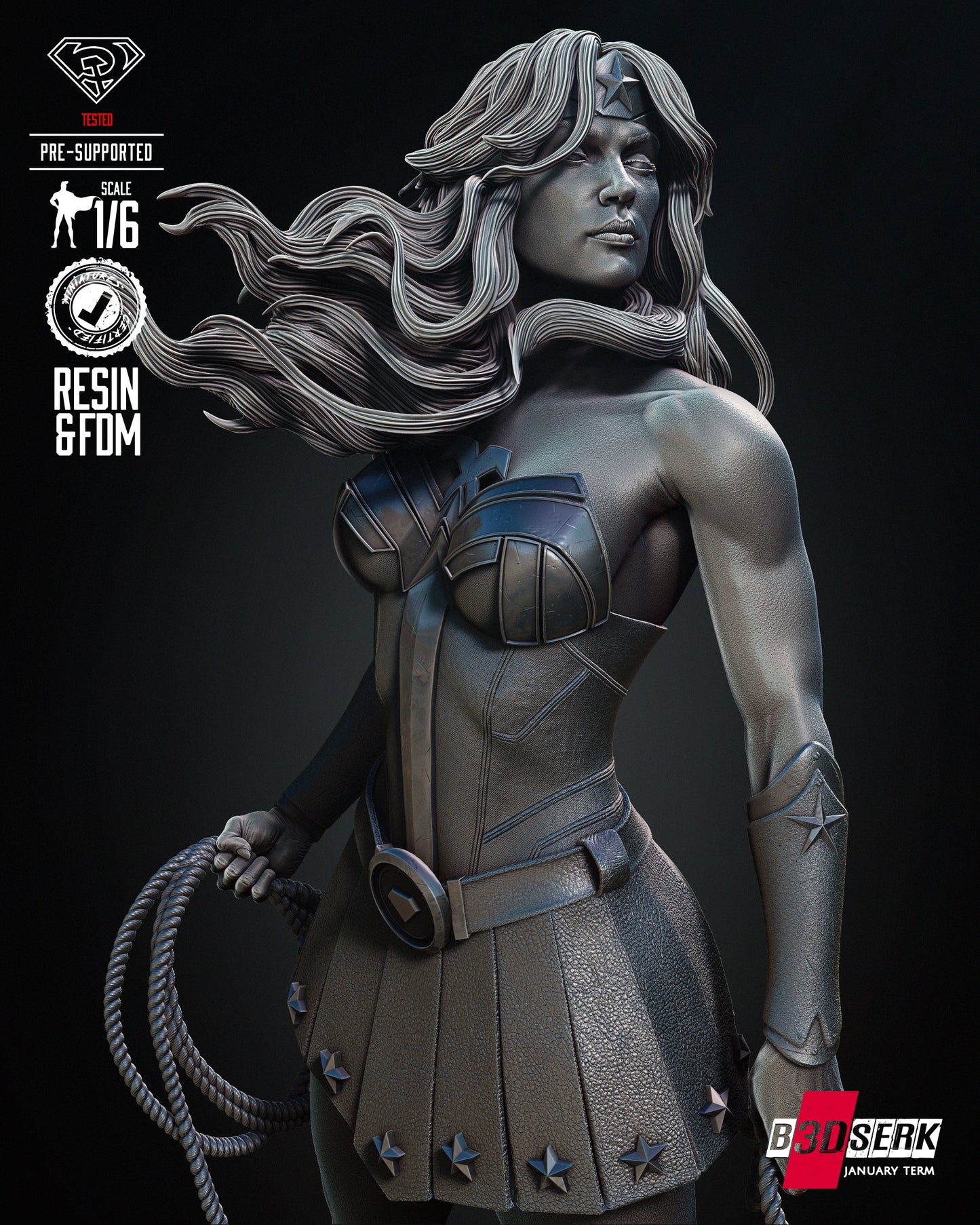 Red Son Wonder Woman Statue