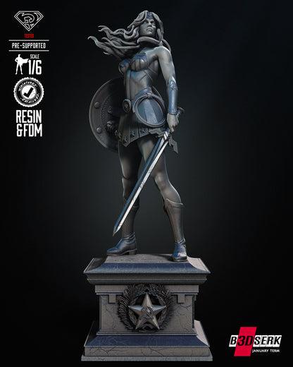 Red Son Wonder Woman Statue