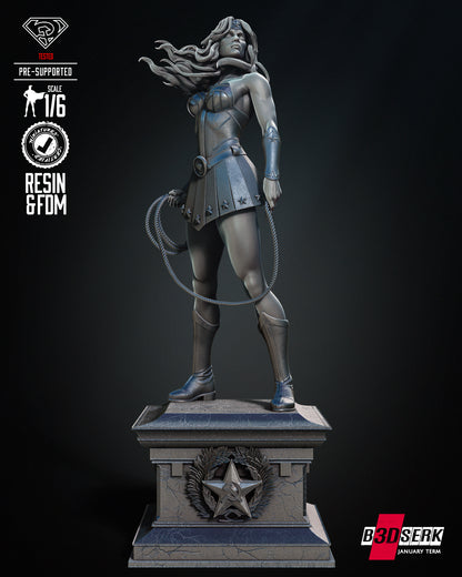 Red Son Wonder Woman Statue