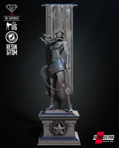 Red Son Wonder Woman Statue