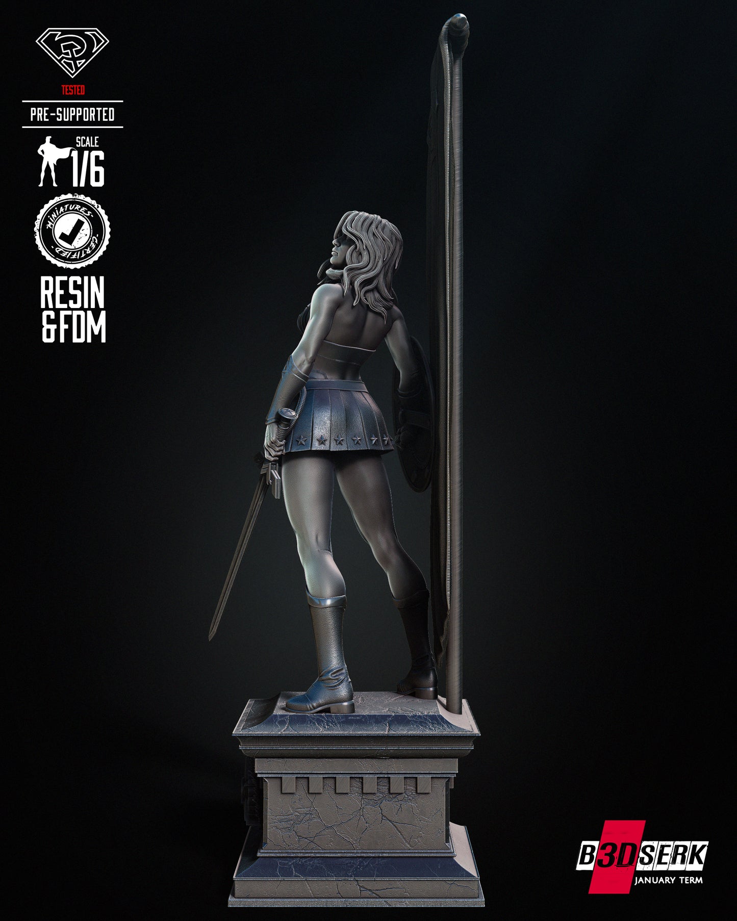 Red Son Wonder Woman Statue