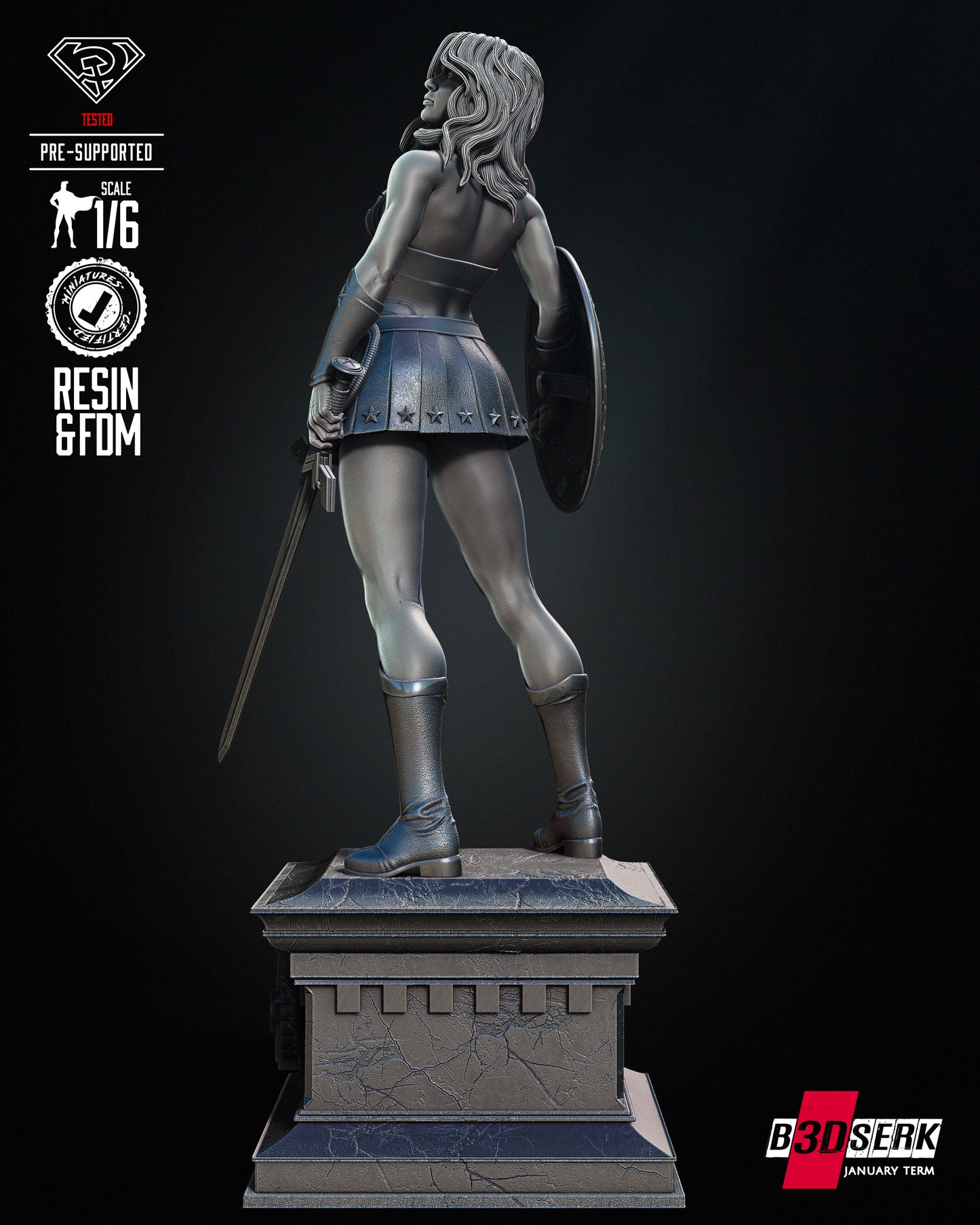 Red Son Wonder Woman Statue