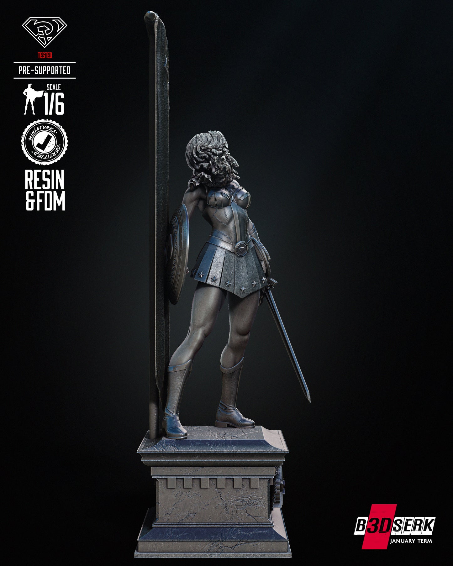 Red Son Wonder Woman Statue