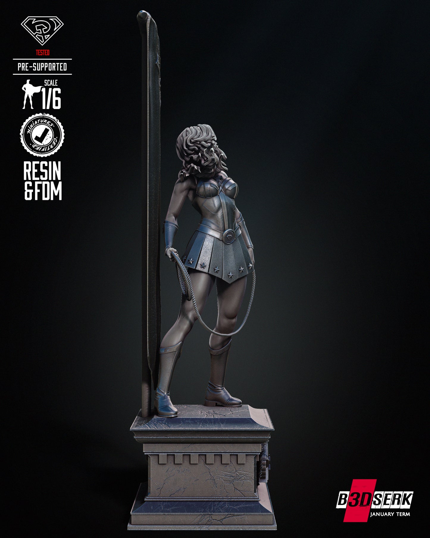 Red Son Wonder Woman Statue