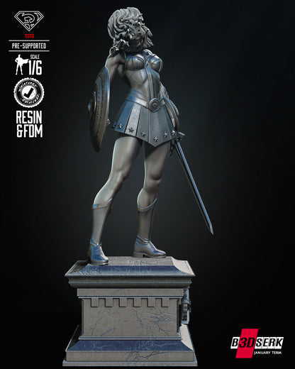 Red Son Wonder Woman Statue