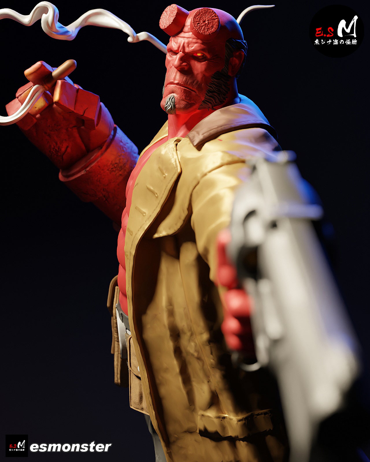 Hellboy Statue