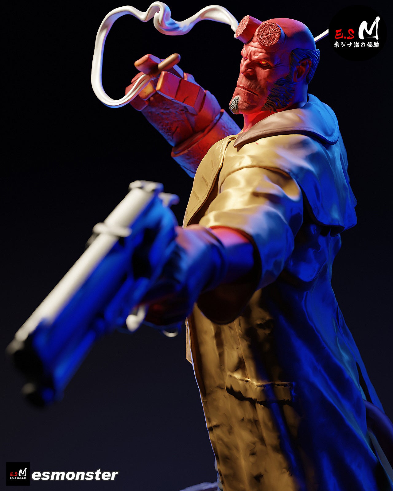 Hellboy Statue