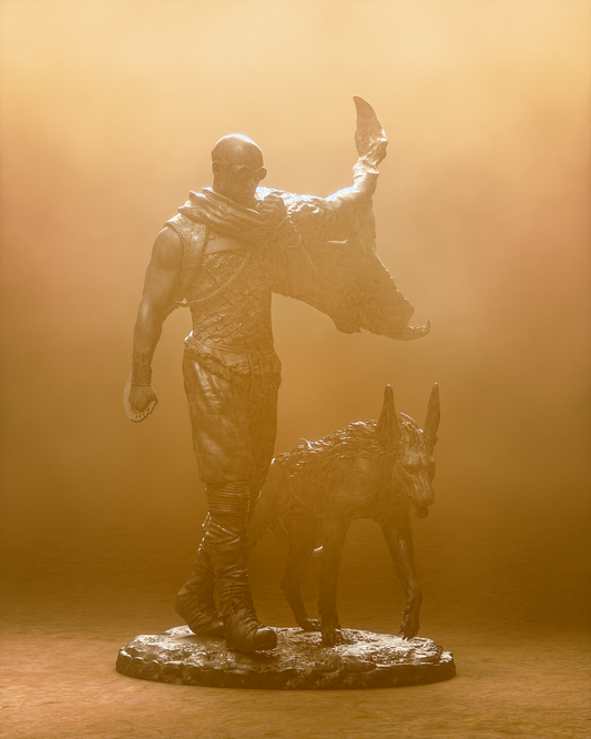 Riddick With Jackal Statue