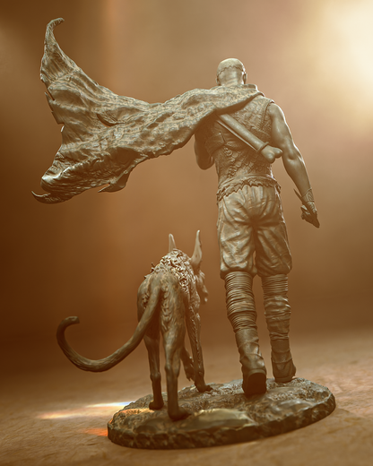 Riddick With Jackal Statue