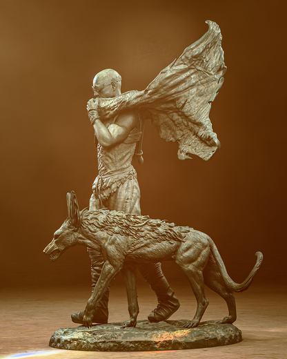 Riddick With Jackal Statue