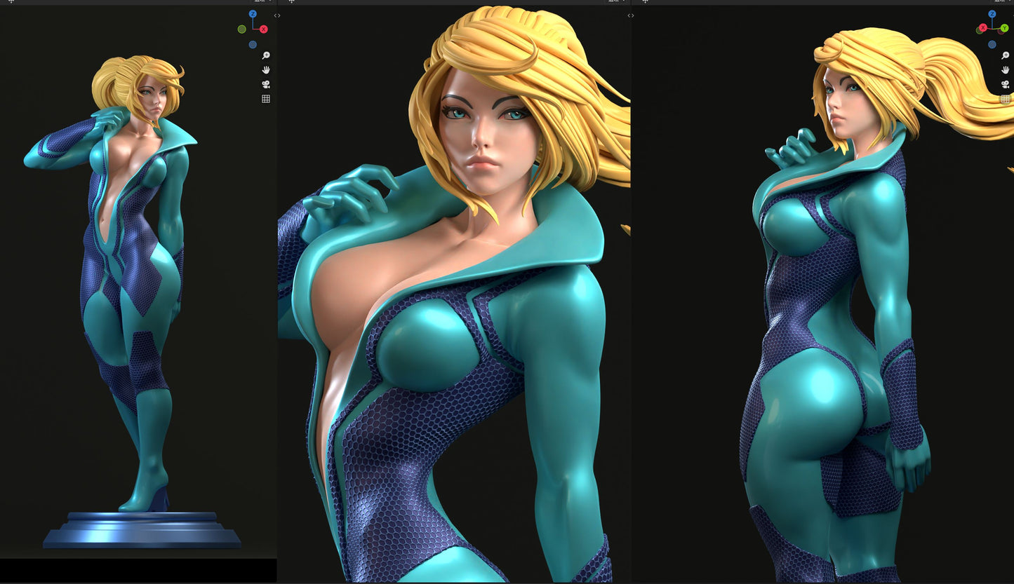 Samus Aran Statue