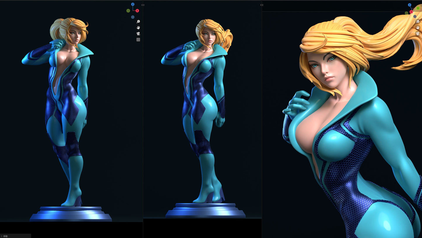 Samus Aran Statue