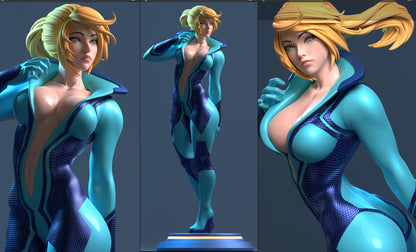 Samus Aran Statue