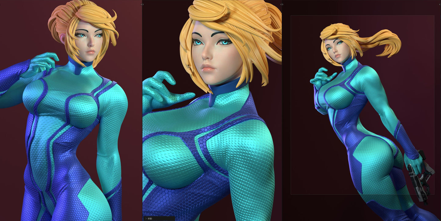 Samus Aran Statue