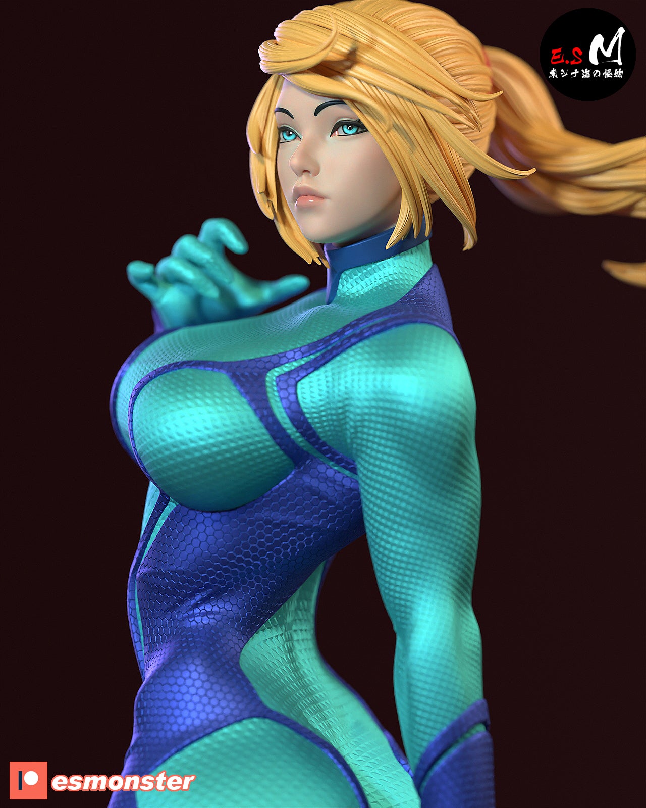 Samus Aran Statue