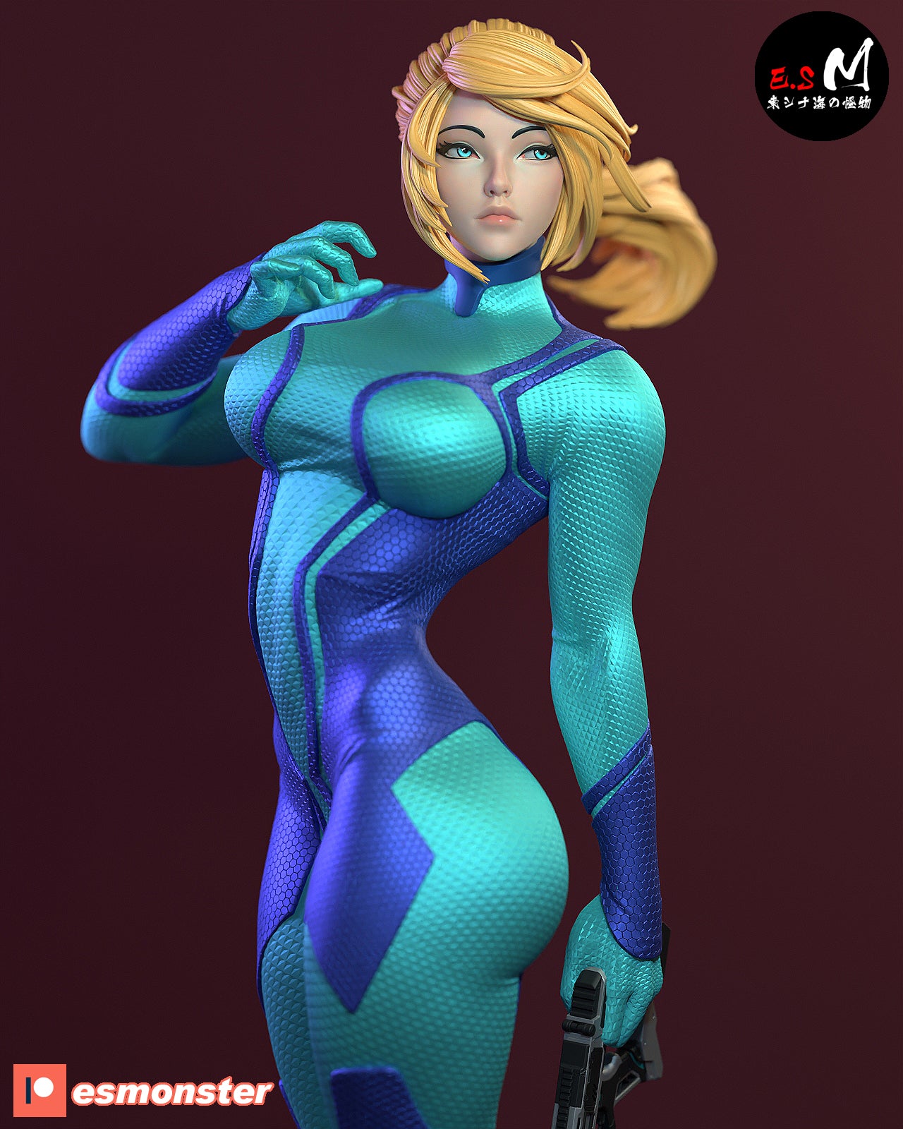 Samus Aran Statue