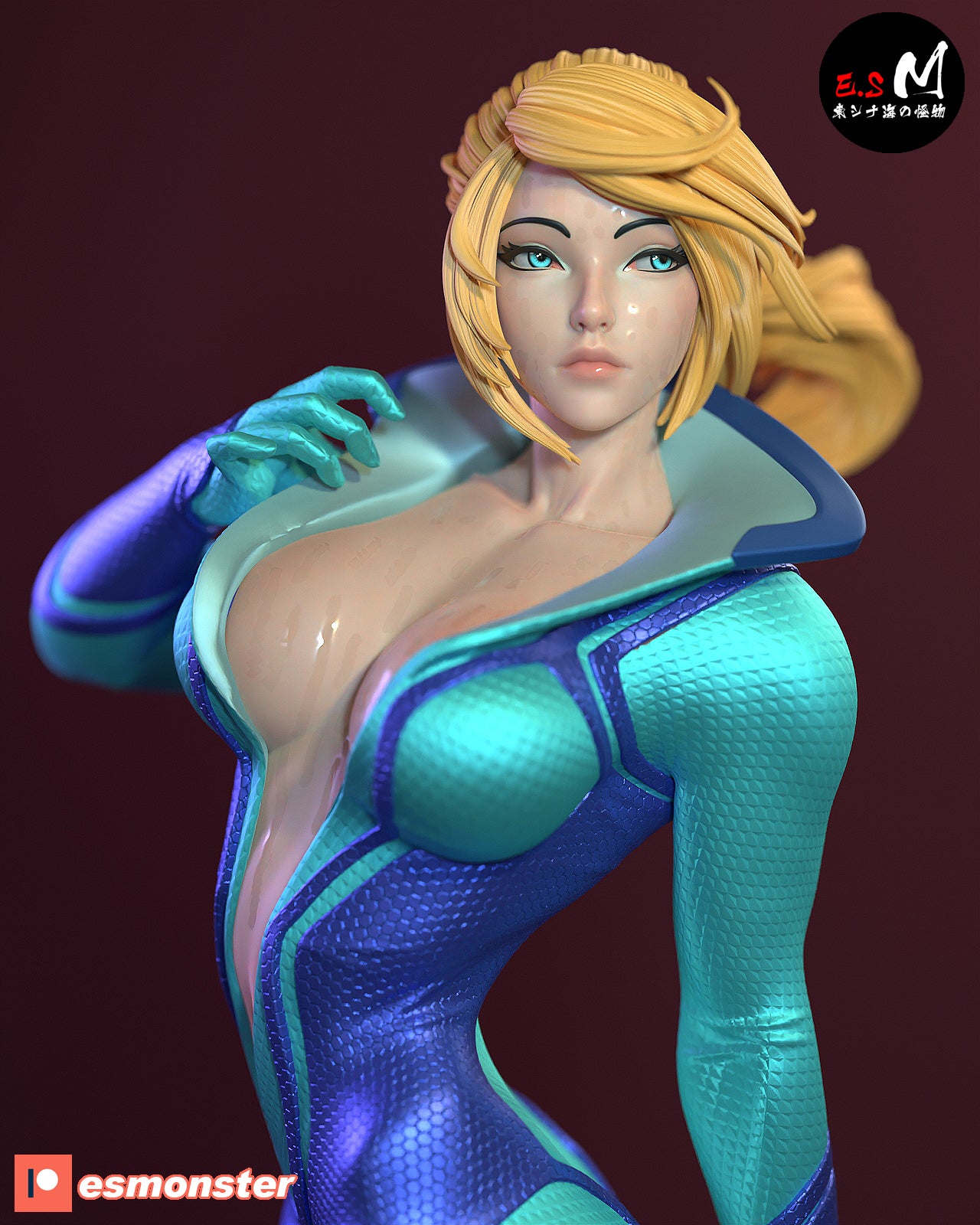 Samus Aran Statue