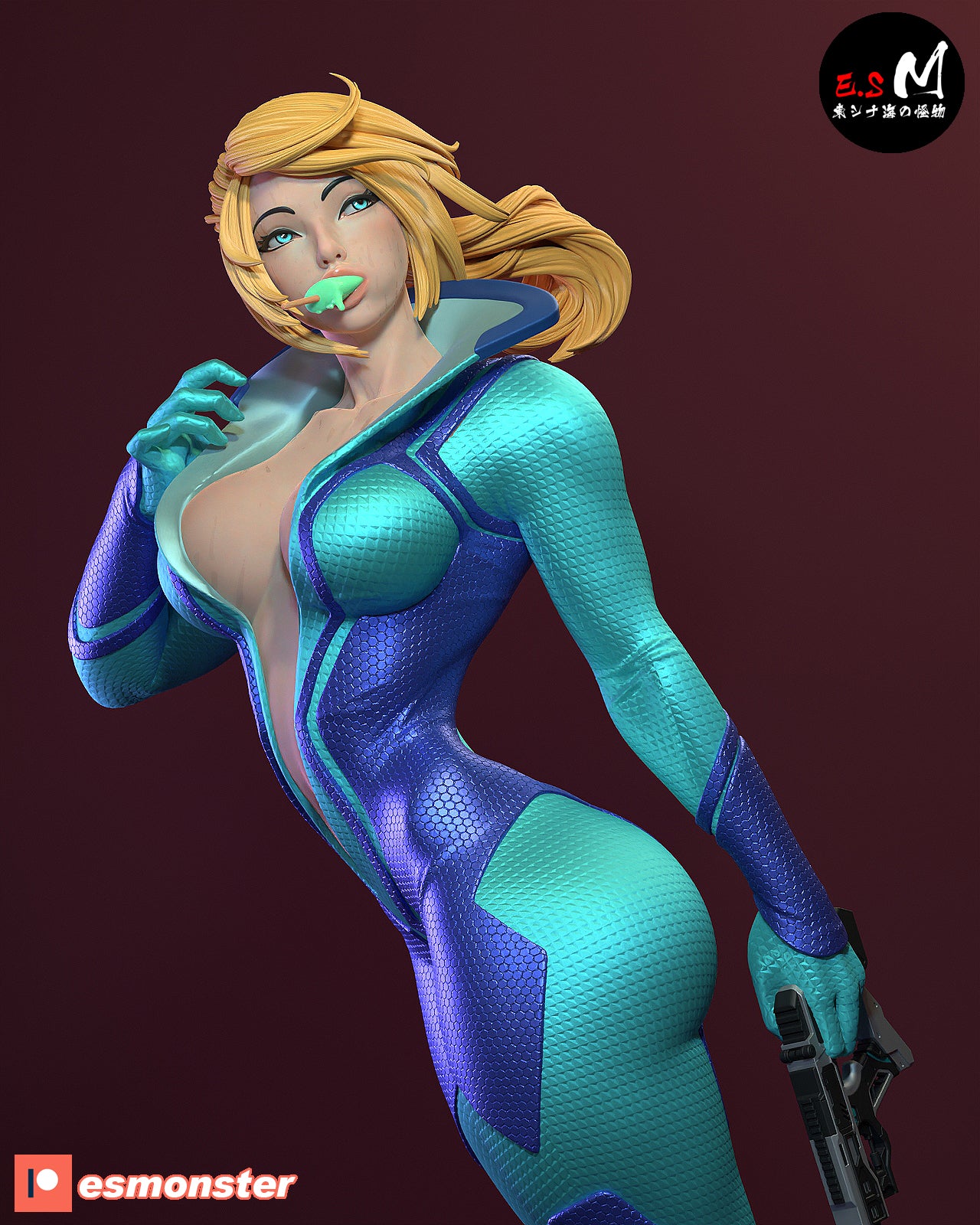 Samus Aran Statue