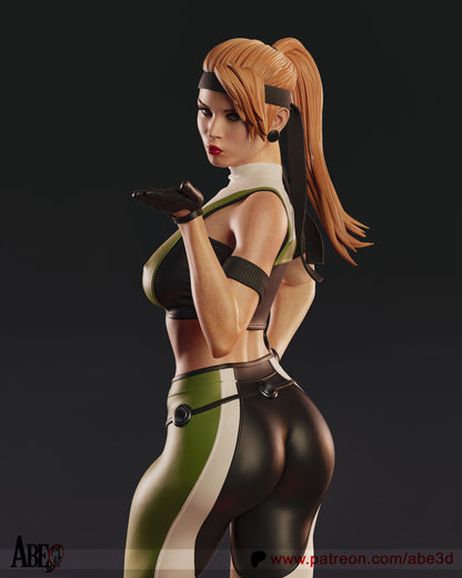 Sonya Blade (Mortal Kombat) Satue