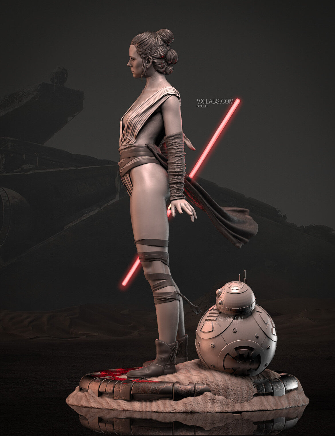 Rey Skywalker Statue