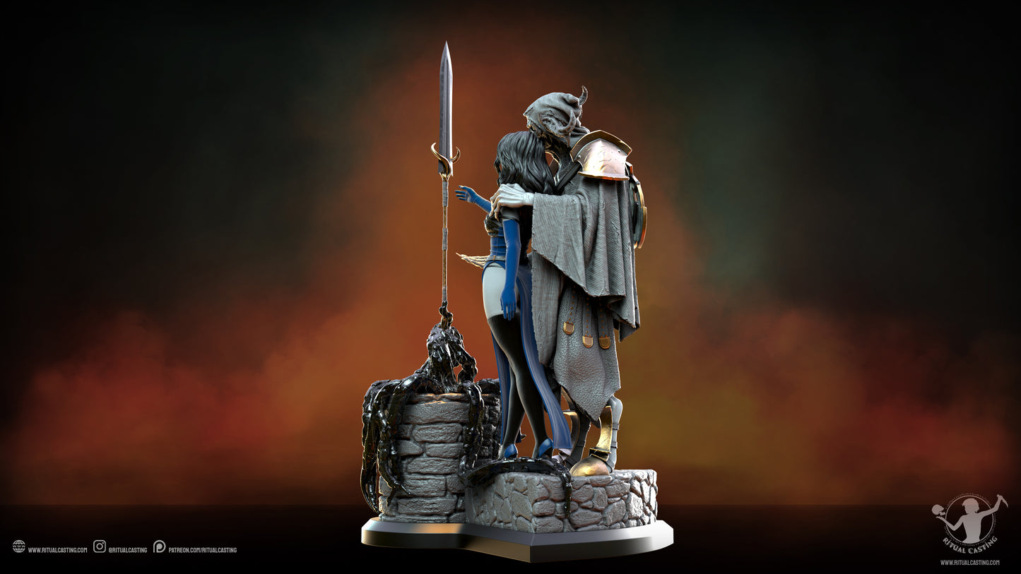 Arlok And Cerys Statue