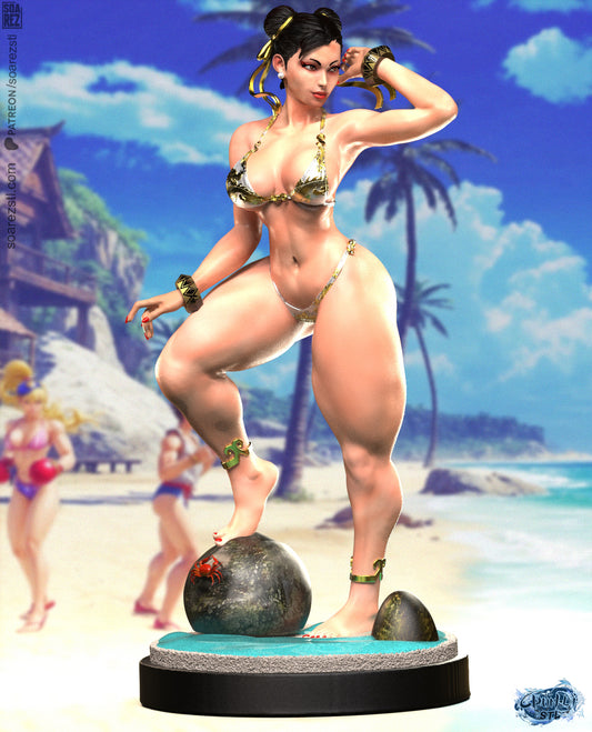 Chun-li (Bikini Version) Statue