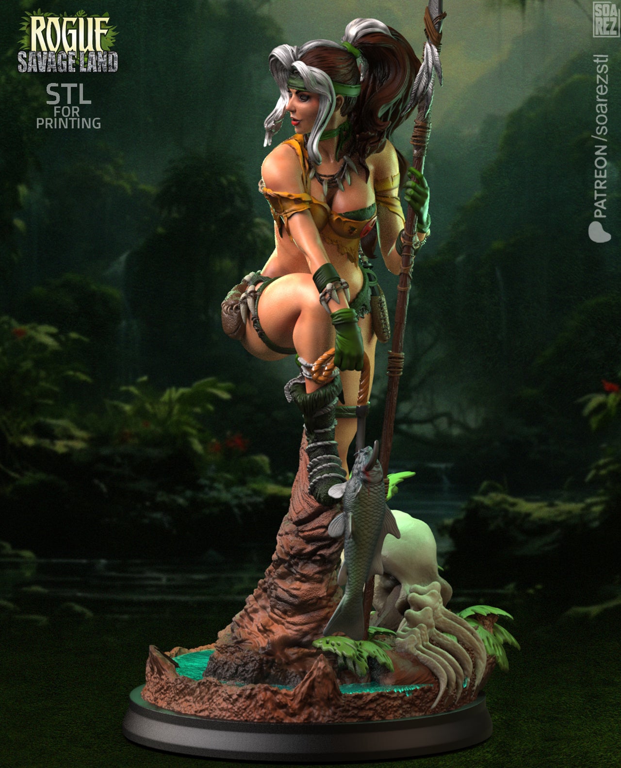 Rogue (Savage Land) Statue