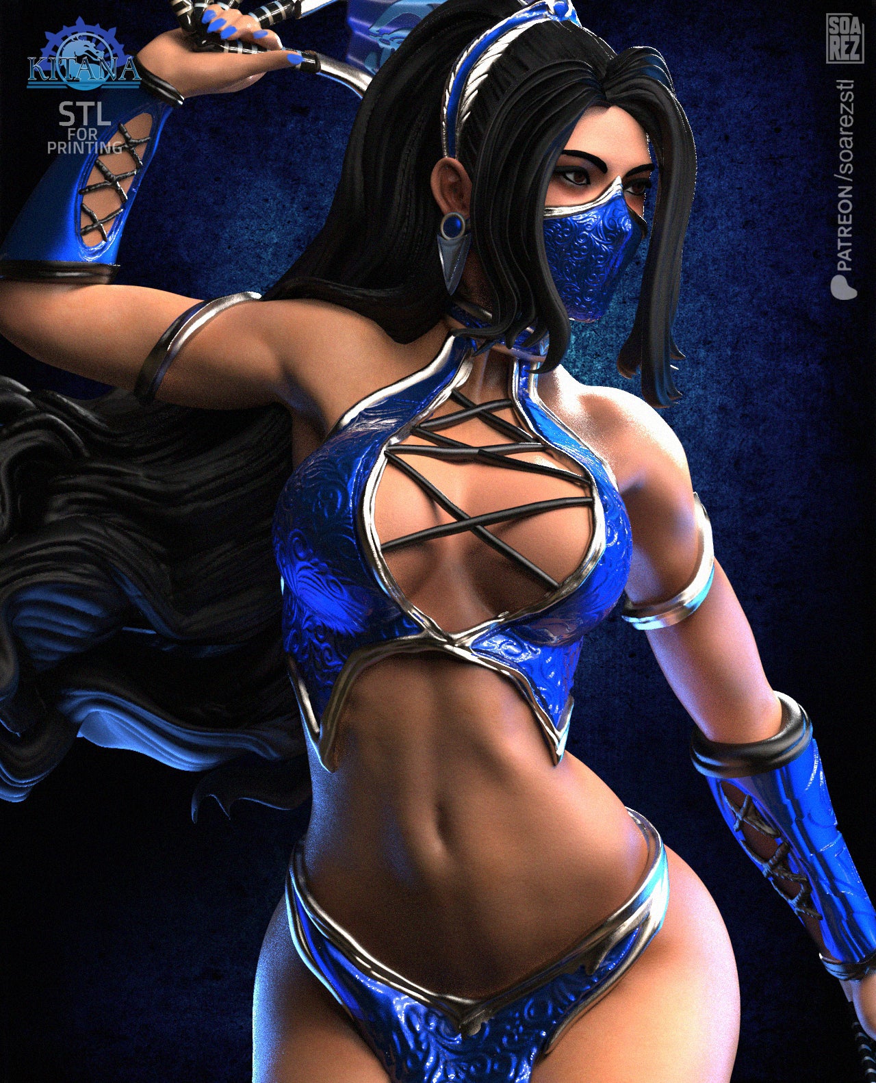 Kitana (MK) Statue