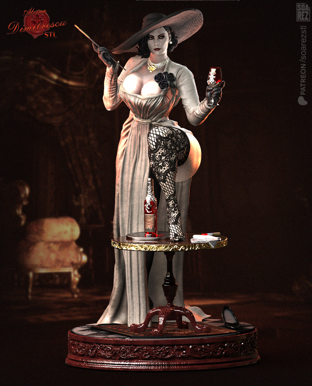 Lady Dimitrescu (Resident Evil) Statue