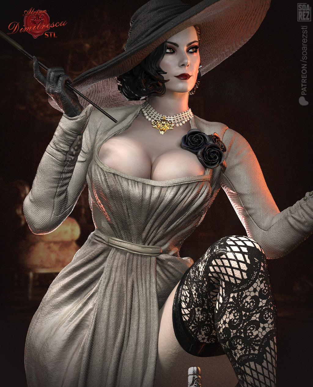 Lady Dimitrescu (Resident Evil) Statue