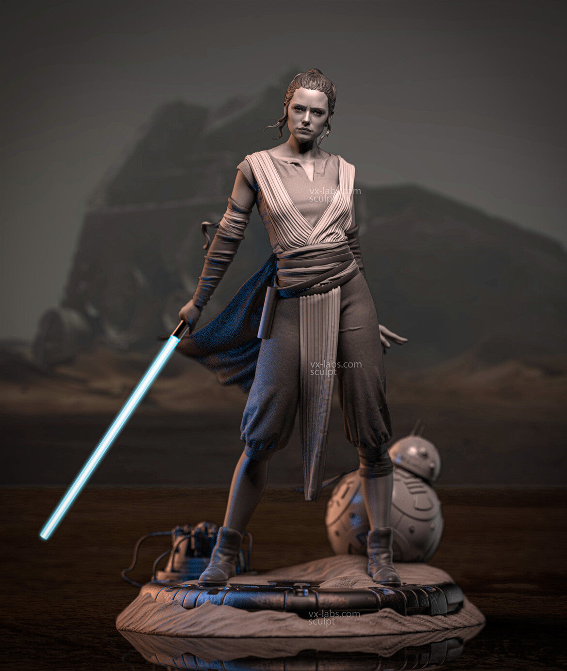 Rey Skywalker Statue