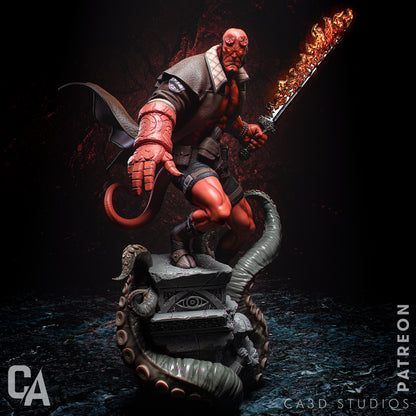 Hellboy Statue