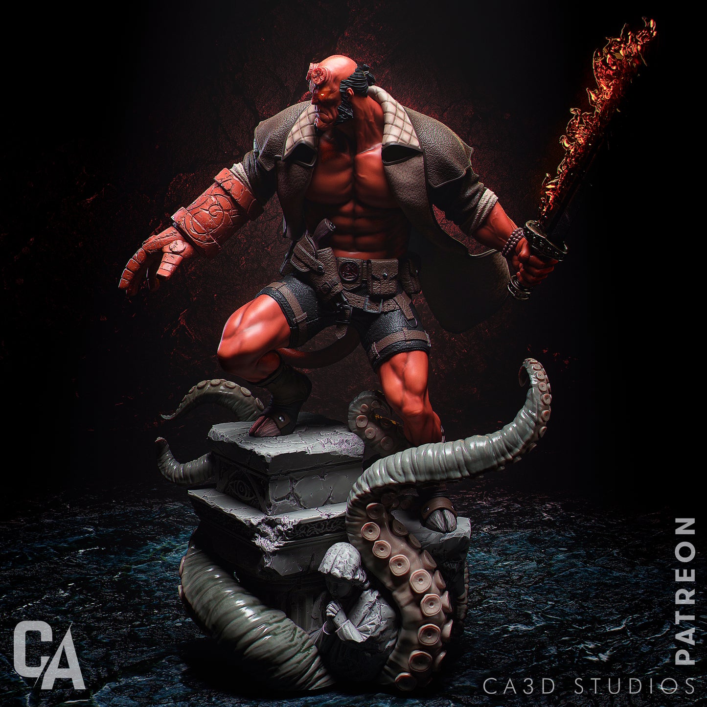 Hellboy Statue