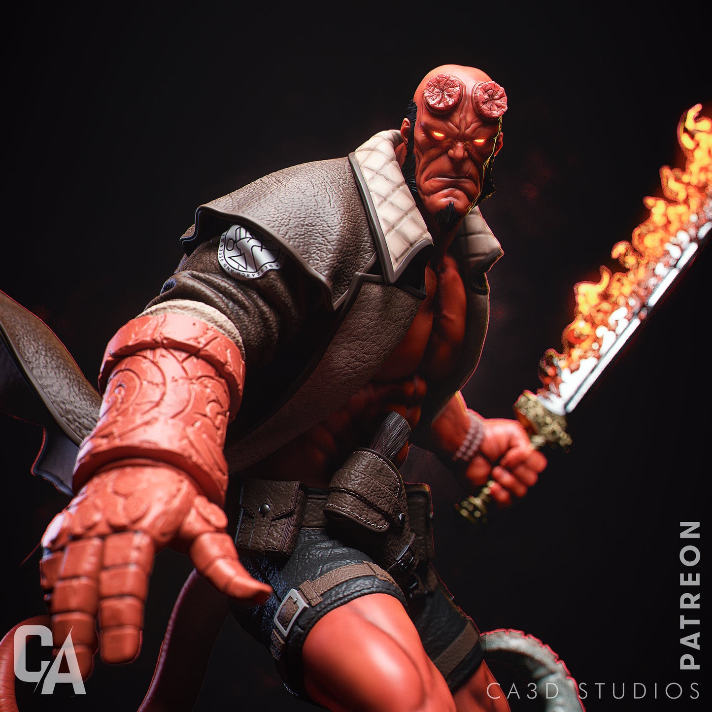 Hellboy Statue