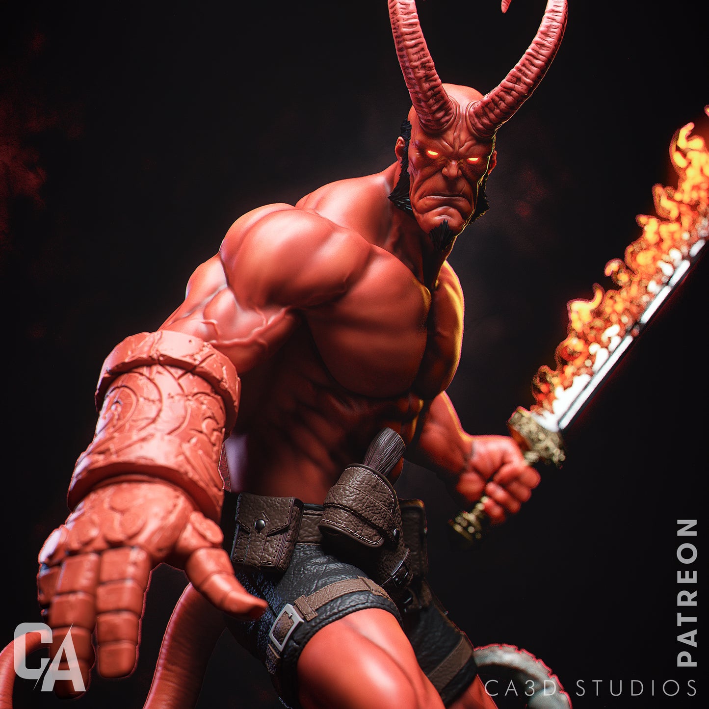 Hellboy Statue