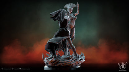 Sister Mary vs Lady Sin Statue