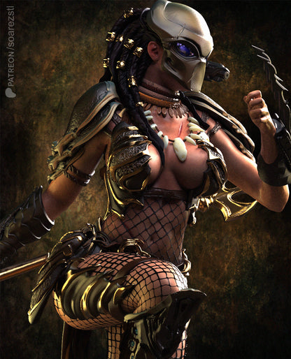 Machiko Noguchi - Predator Statue