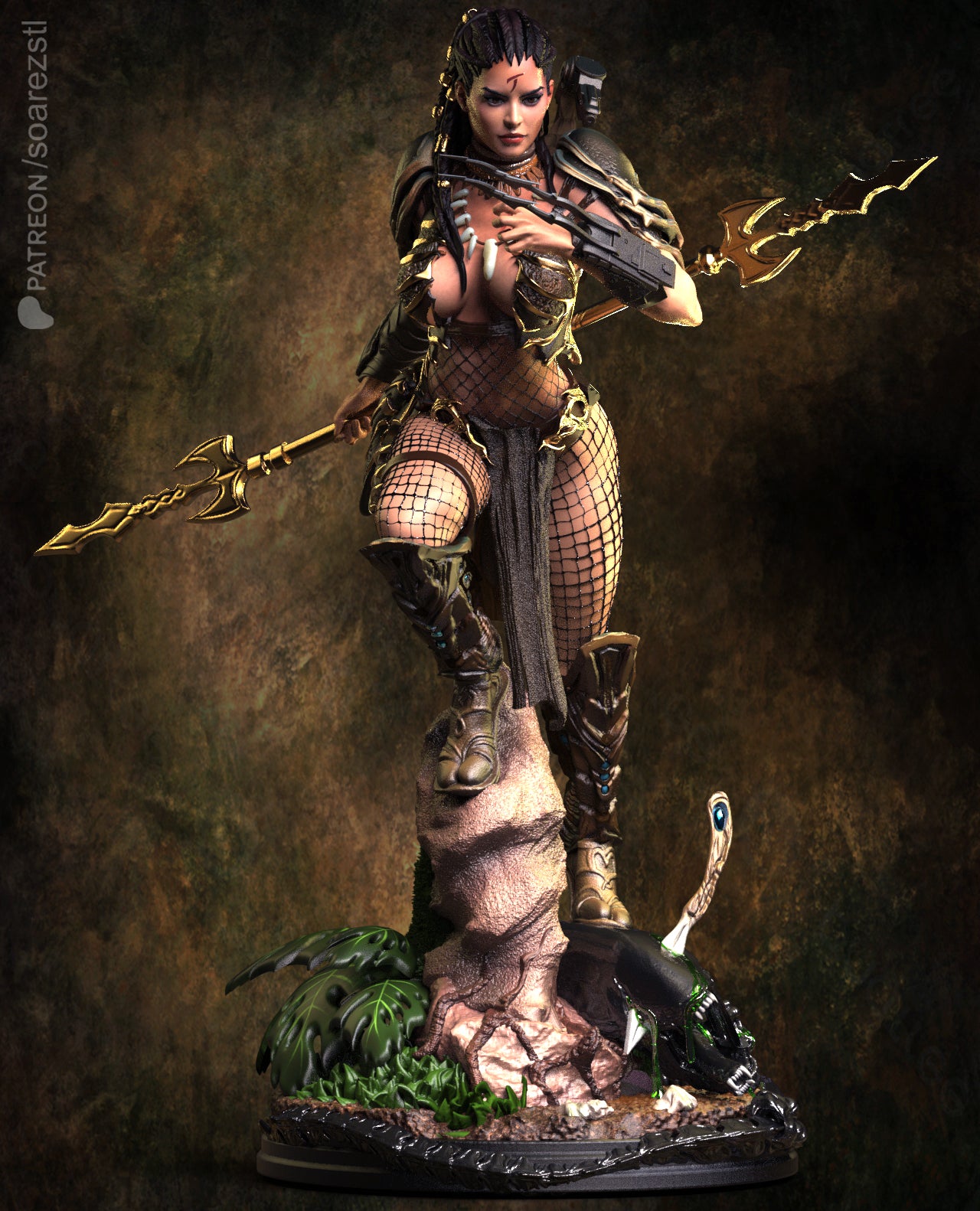 Machiko Noguchi - Predator Statue