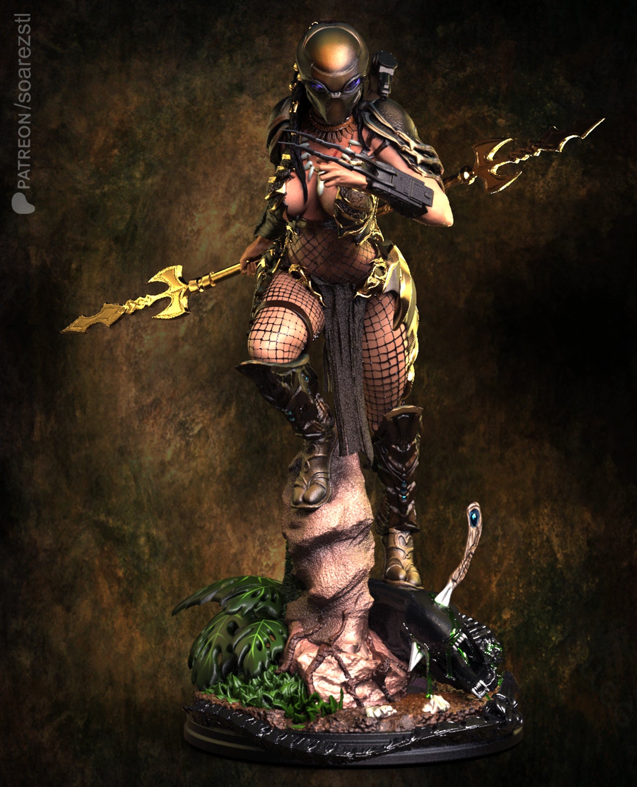 Machiko Noguchi - Predator Statue