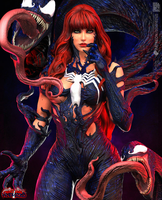 Mary Jane Venomized Statue