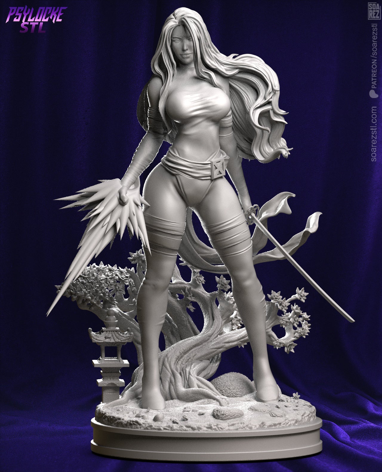 Psylocke Statue