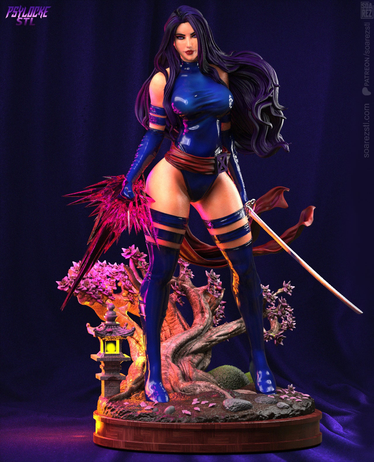 Psylocke Statue