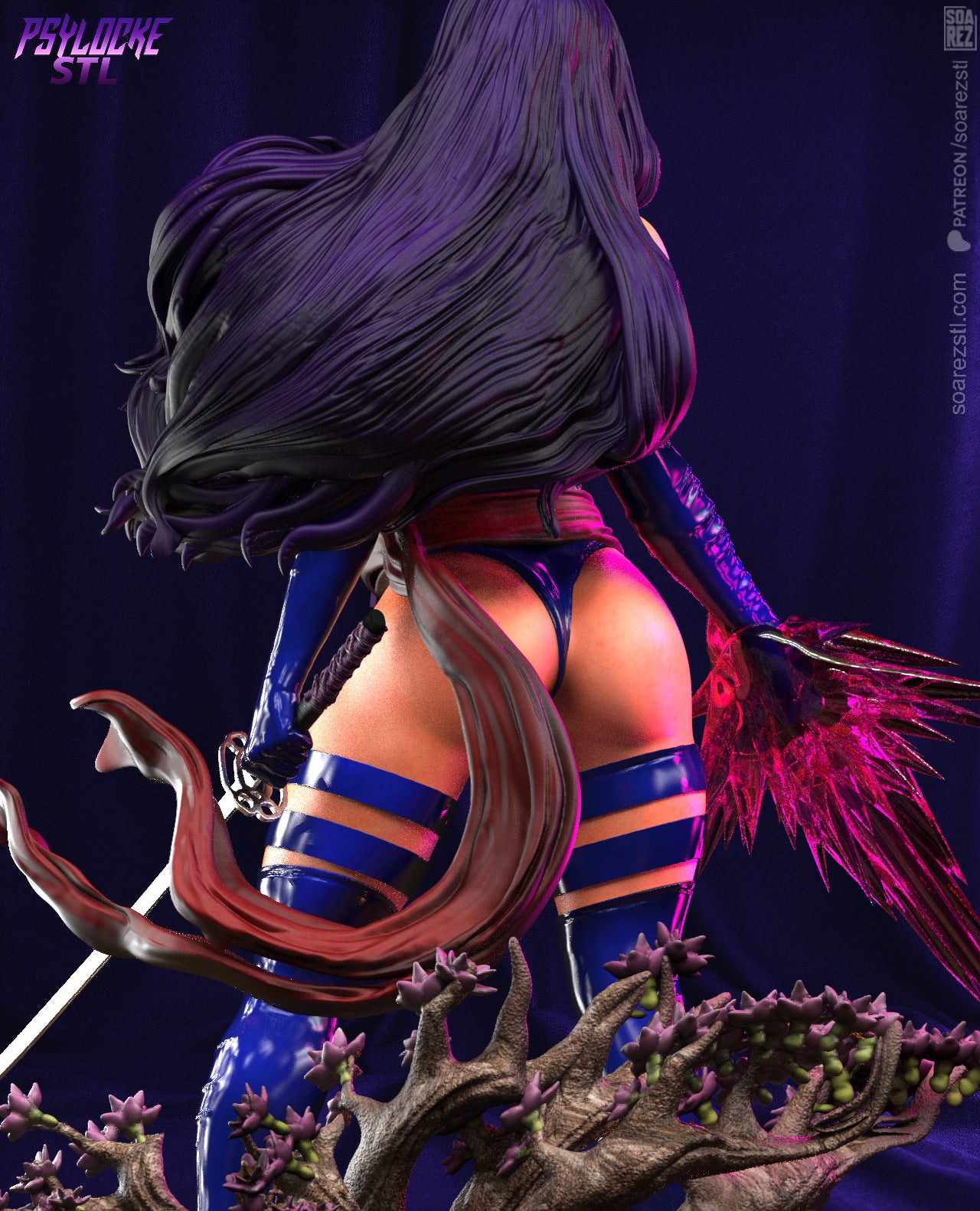 Psylocke Statue