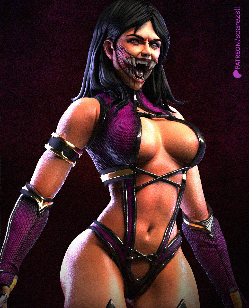 Mileena (MK) Statue