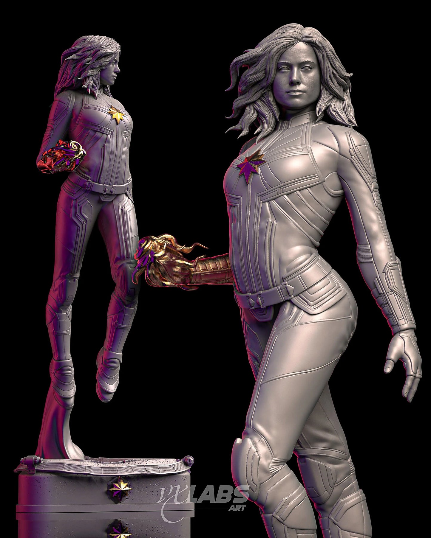 Captain Marvel Statue